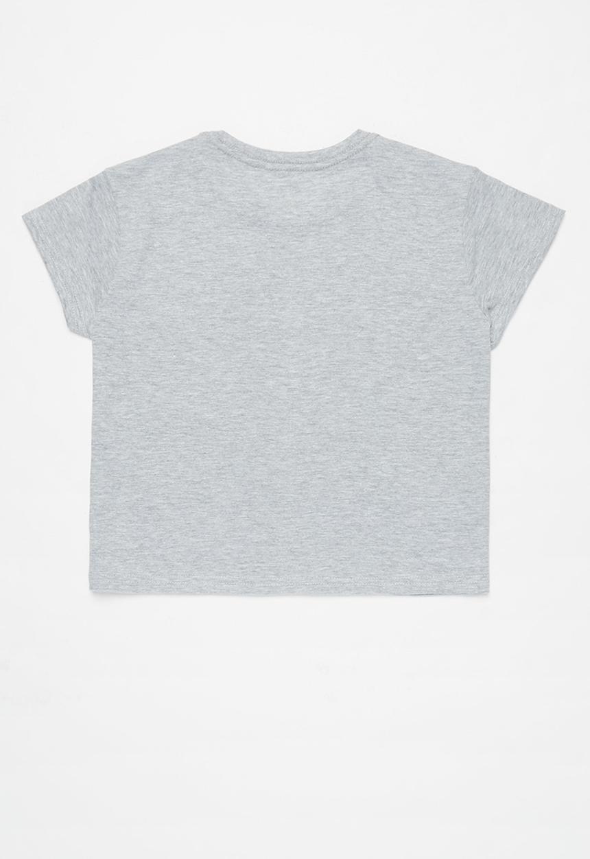 Rebel Republic - Girls printed tee - grey 
