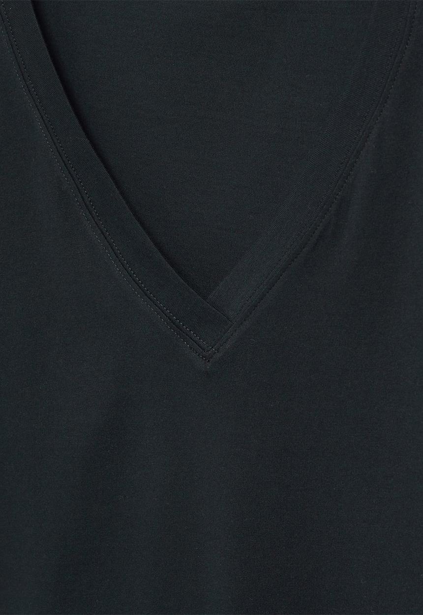 MANGO - T-shirt chalapi / black