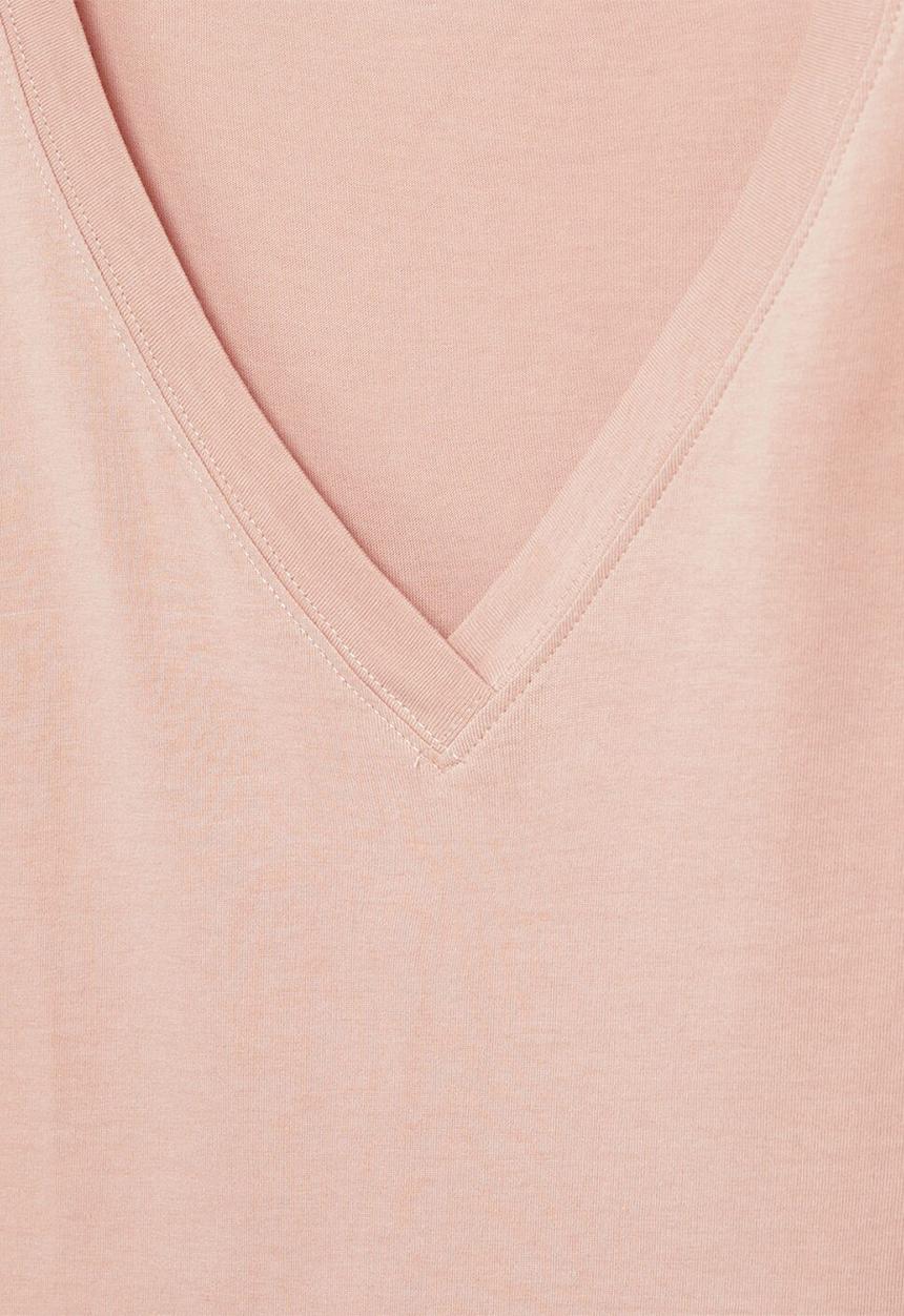 MANGO - T-shirt chalapi - light pastel orange