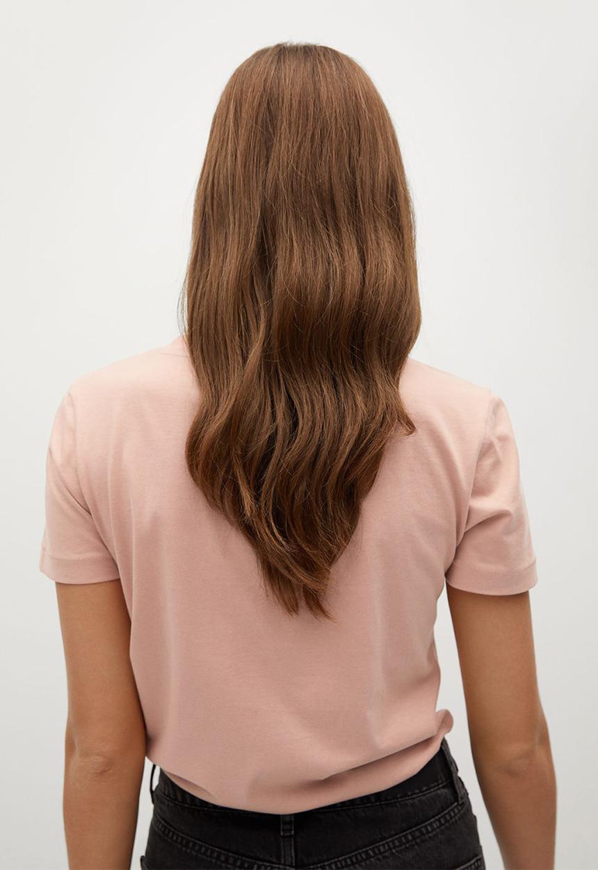 MANGO - T-shirt chalapi - light pastel orange