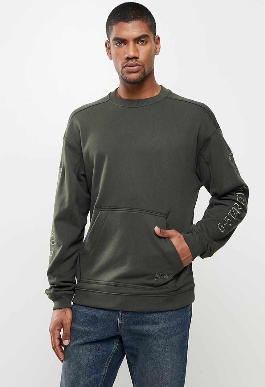 G-STAR - Sleeve graphic sweat  - raven