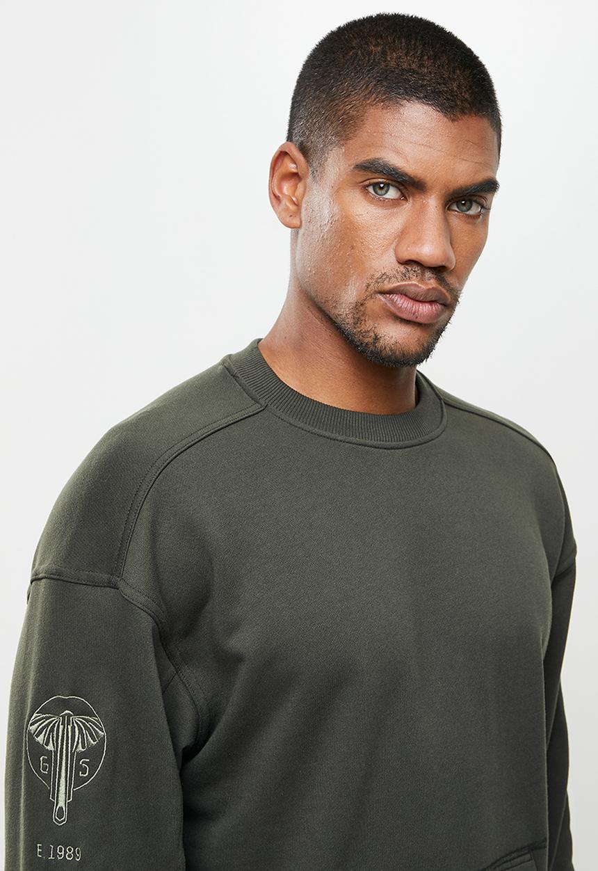 G-STAR - Sleeve graphic sweat  - raven