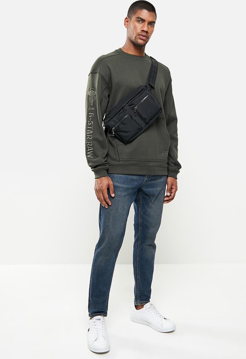 G-STAR - Sleeve graphic sweat  - raven