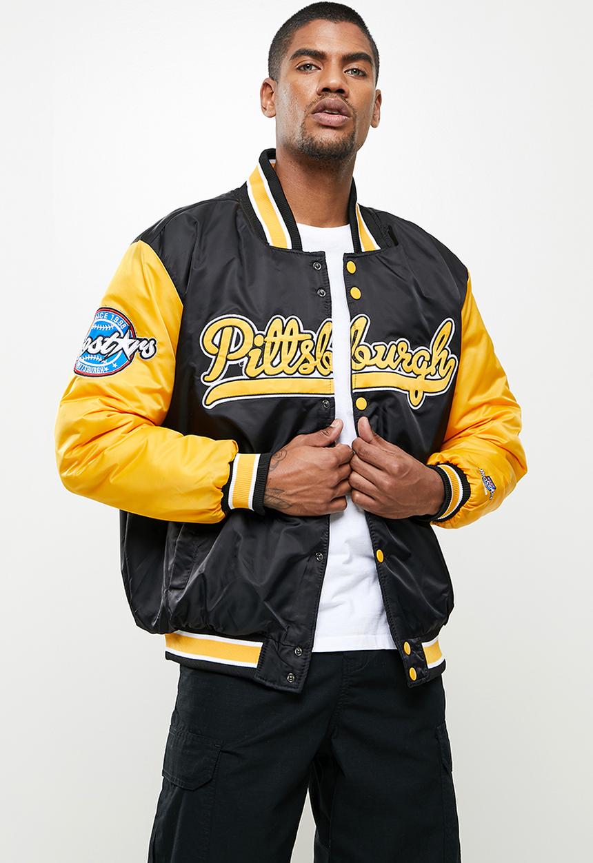 Lonsdale - Pittsburgh puffer jacket - black & yellow