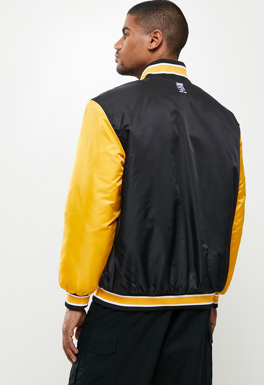 Lonsdale - Pittsburgh puffer jacket - black & yellow