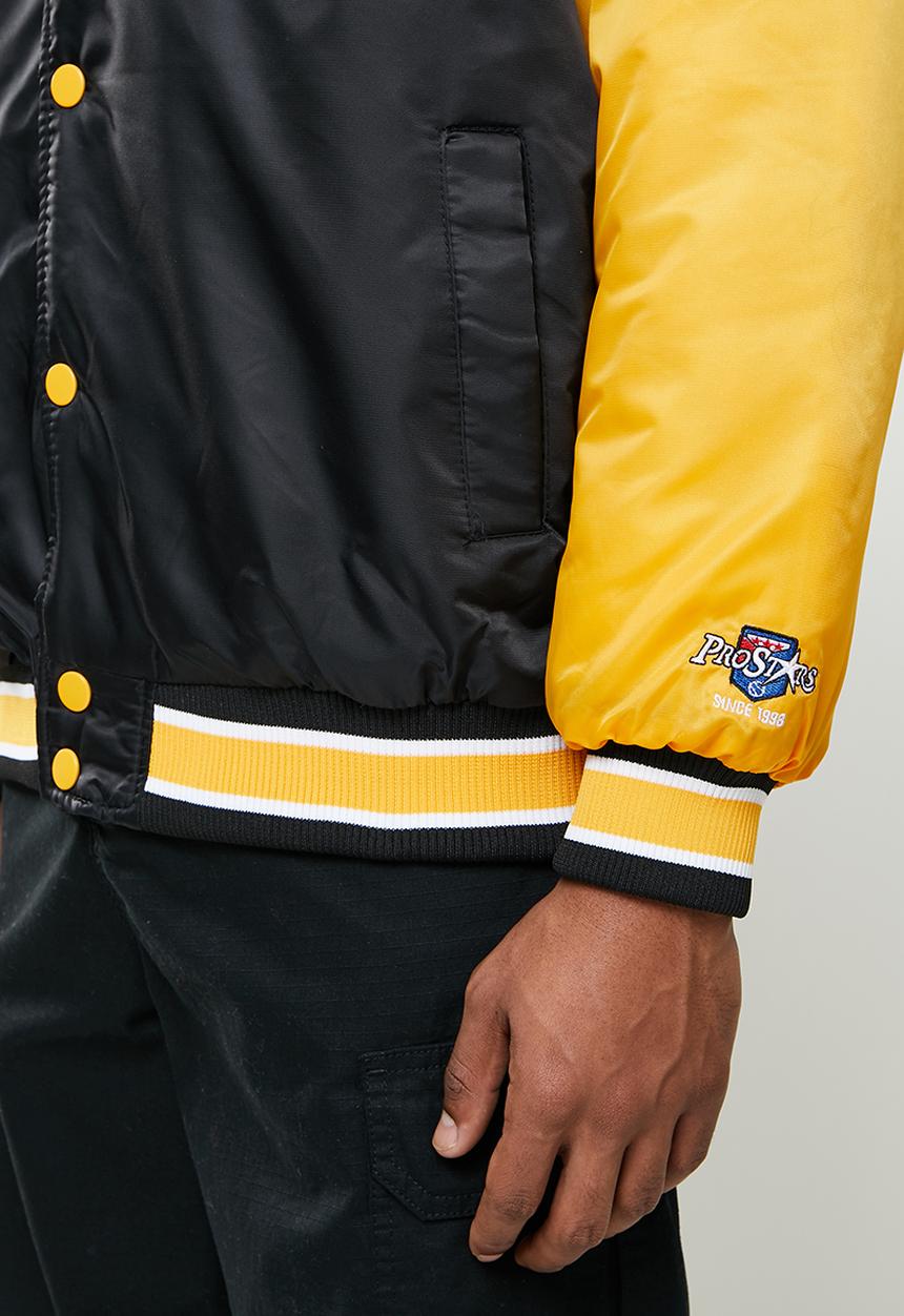 Lonsdale - Pittsburgh puffer jacket - black & yellow