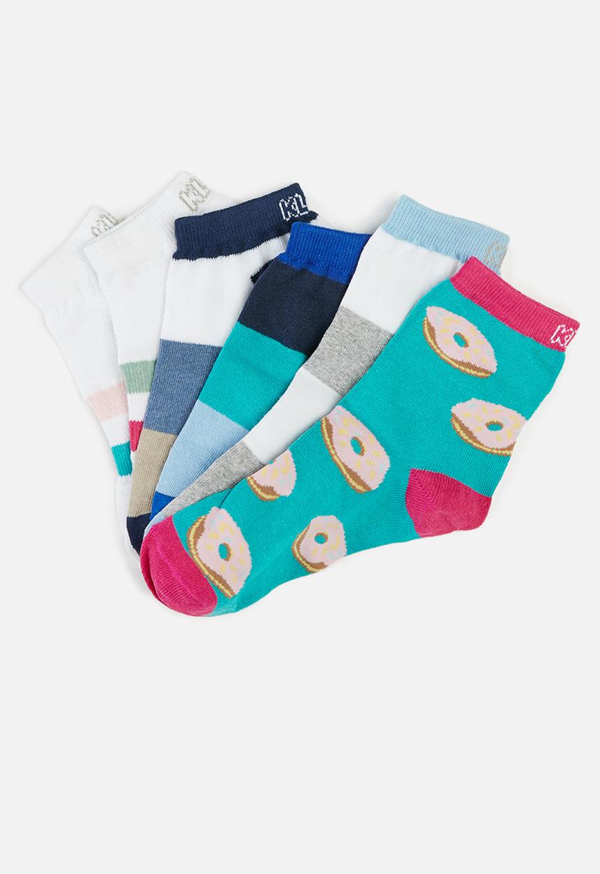 Klin - Girls hearts & donuts socks - multi