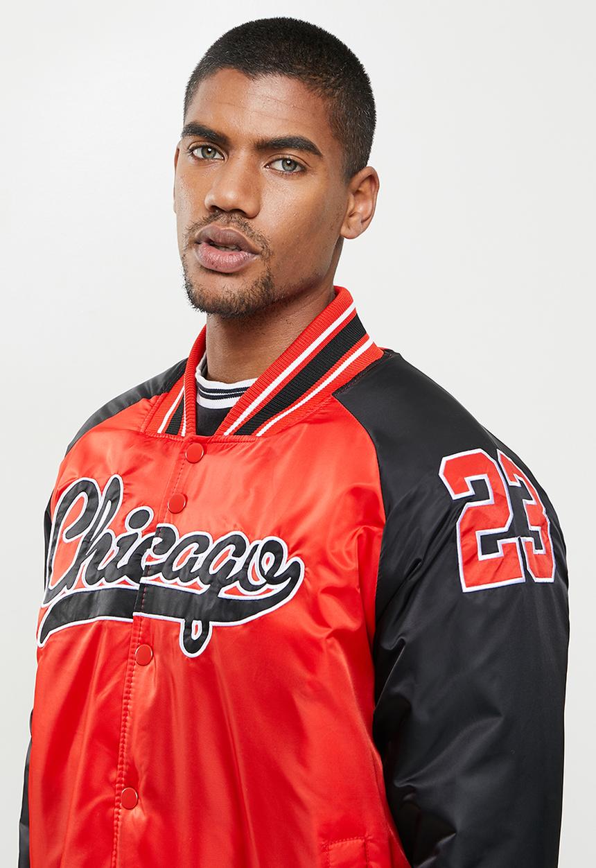 Lonsdale - Chicago puffer jacket - red & black