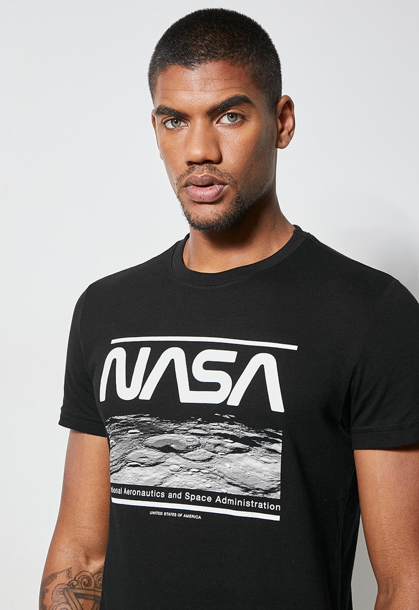 Superbalist - Nate NASA printed crew neck tee - black 