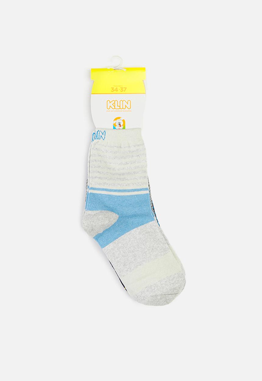 Klin - Boys check & stripe socks - multi