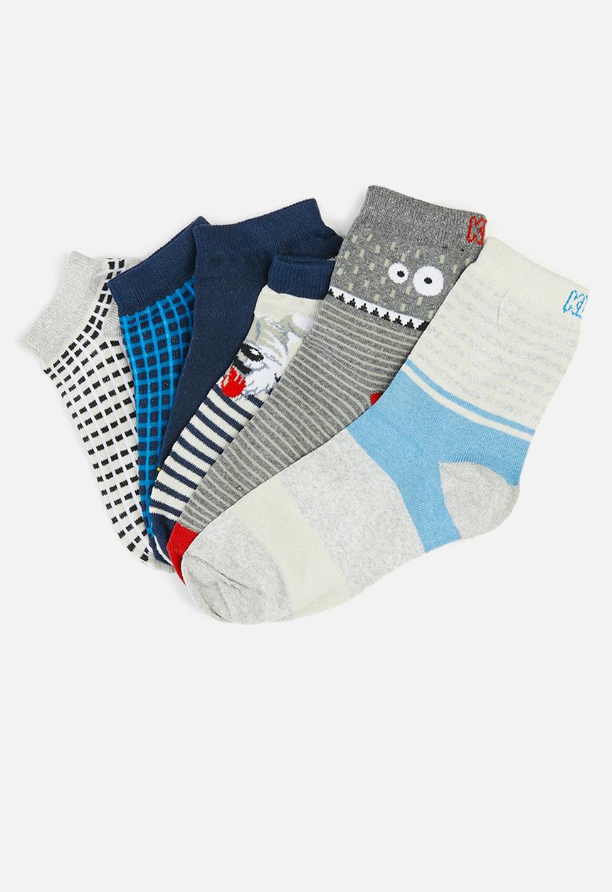 Klin - Boys check & stripe socks - multi