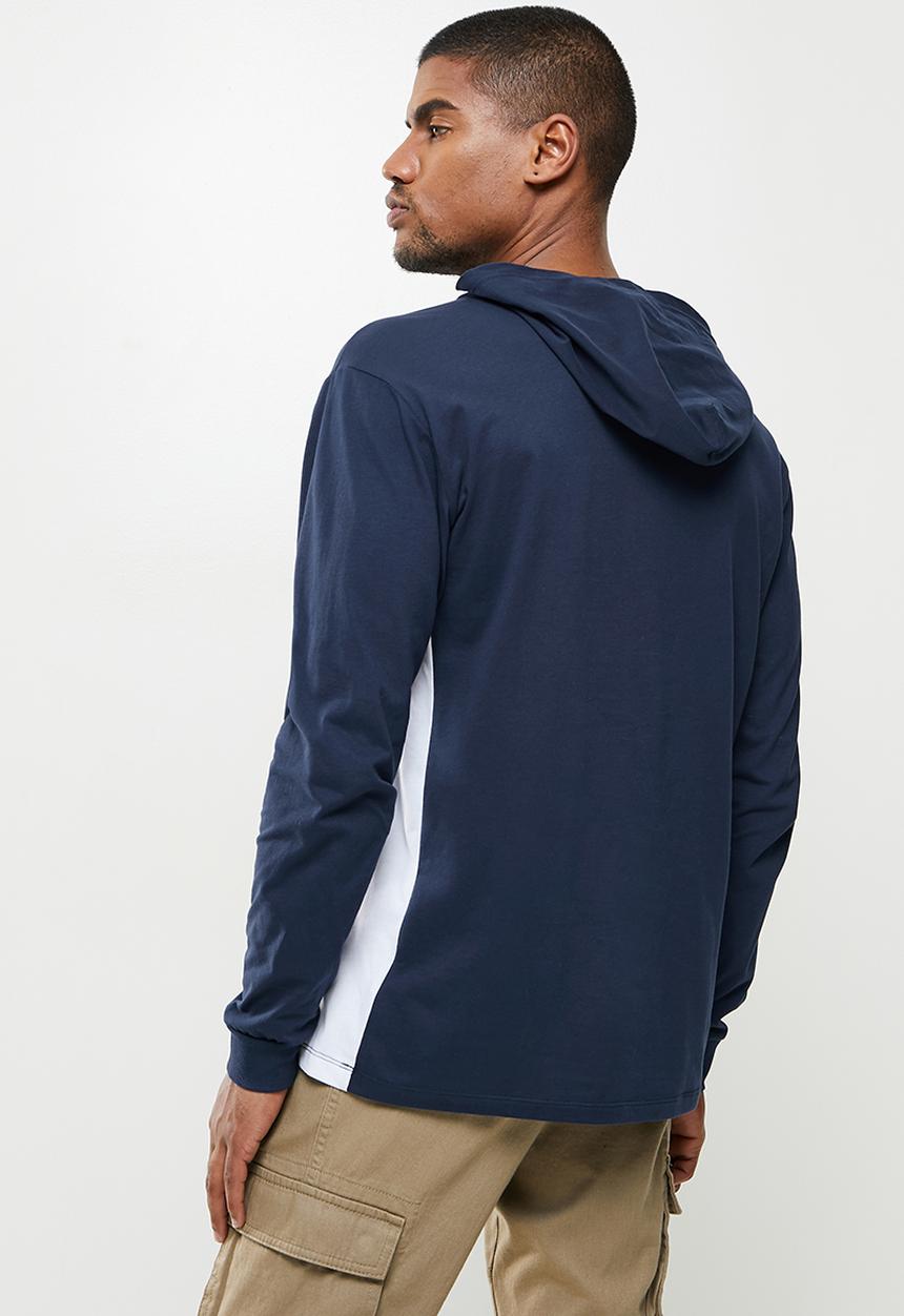 Hurley - Df harvey long sleeve hood - navy