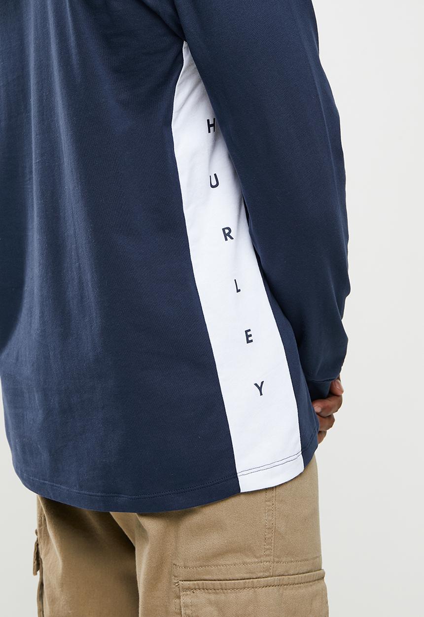 Hurley - Df harvey long sleeve hood - navy