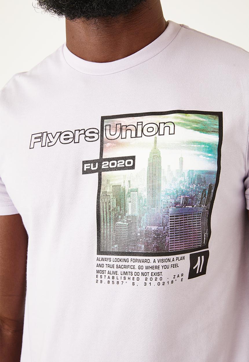 Flyersunion - Mens-regular photographic tee - lilac