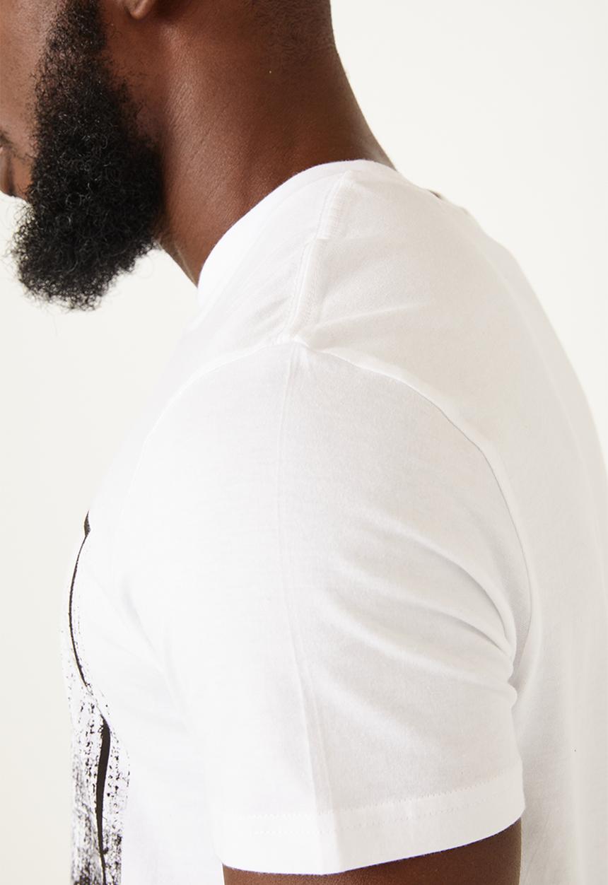 Flyersunion - Mens-regular printed tee - white
