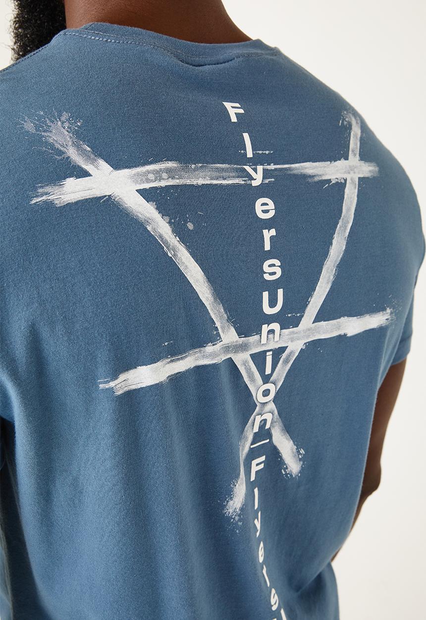 Flyersunion - Mens-regular printed tee - medium airforce