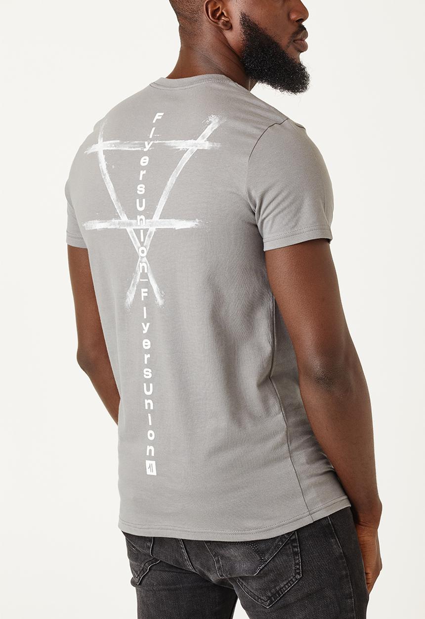 Flyersunion - Mens-regular printed tee - quiet shade