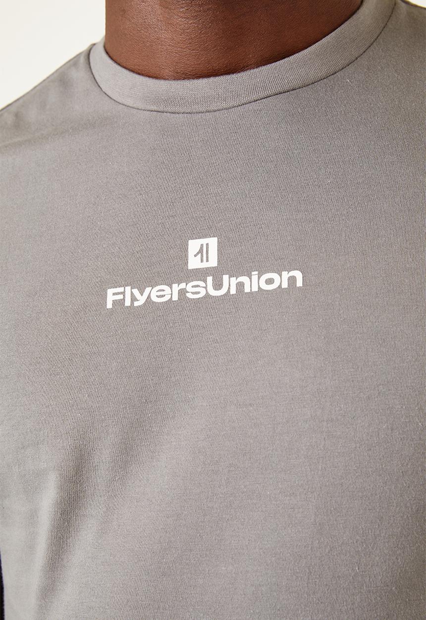 Flyersunion - Mens-regular printed tee - quiet shade