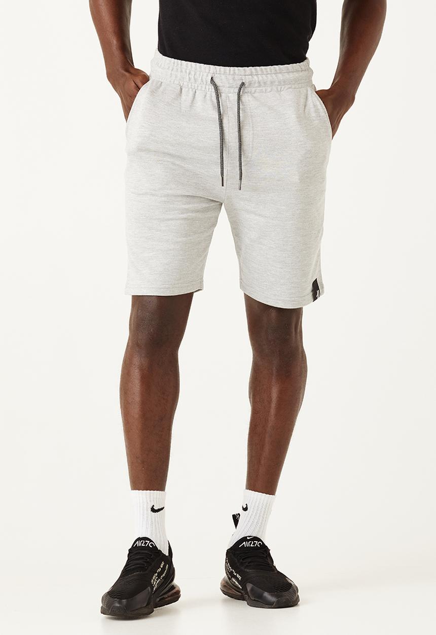 Flyersunion - Mens-fleece knit short - grey melange