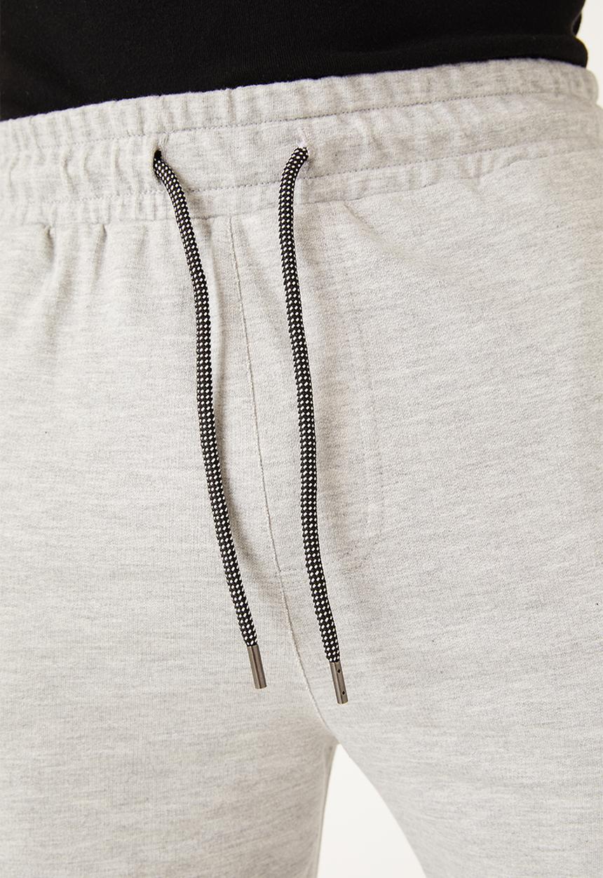 Flyersunion - Mens-fleece knit short - grey melange