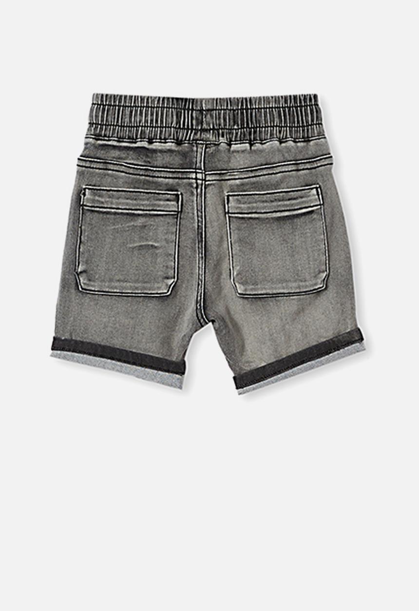 Cotton On - Jay moto short - black wash