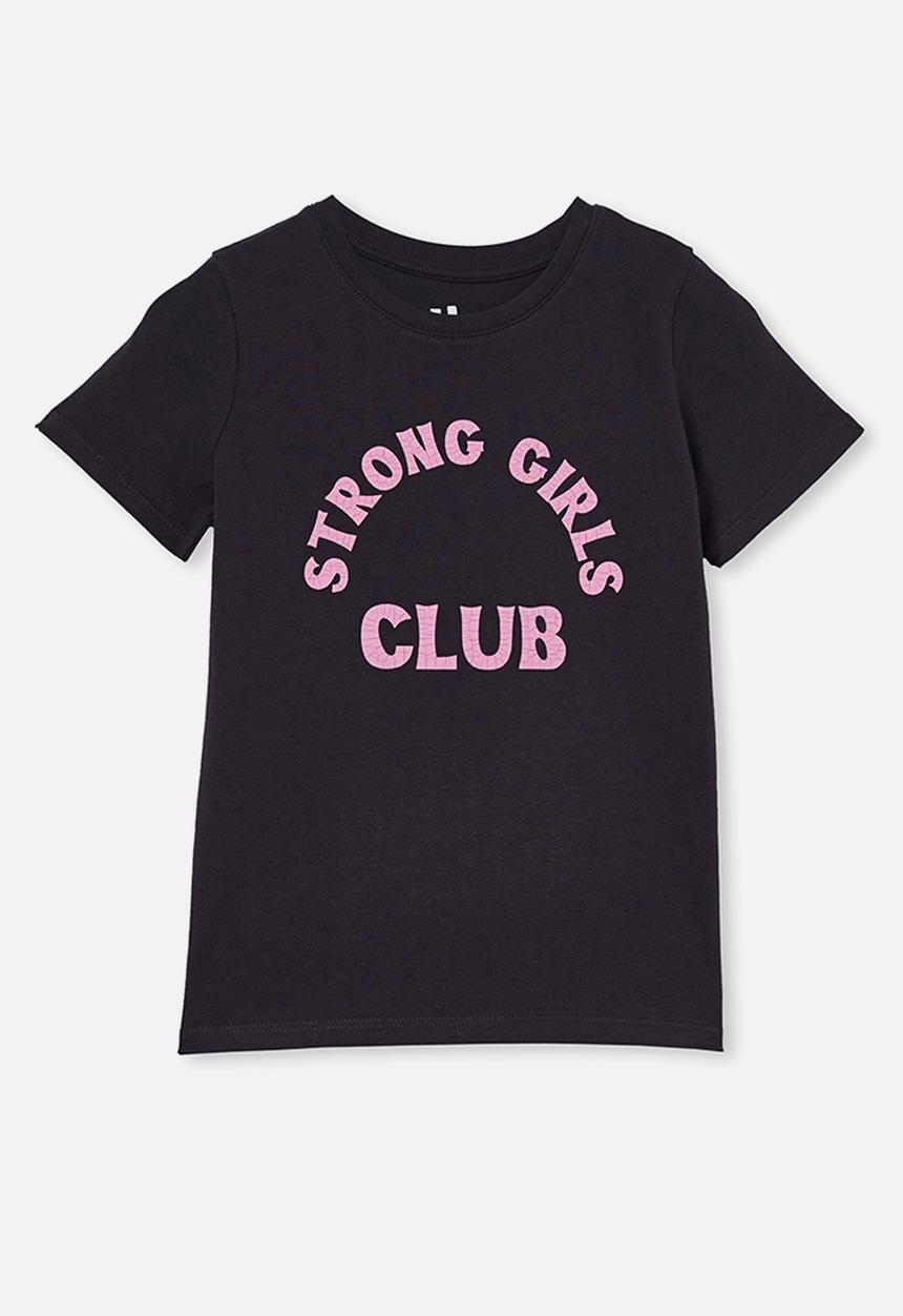 Cotton On - Penelope short sleeve tee - phantom / strong girls