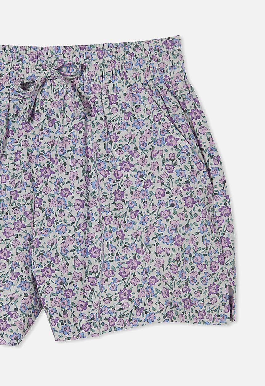 Cotton On - Kelsie short - vanilla/blue torquay ditsy floral