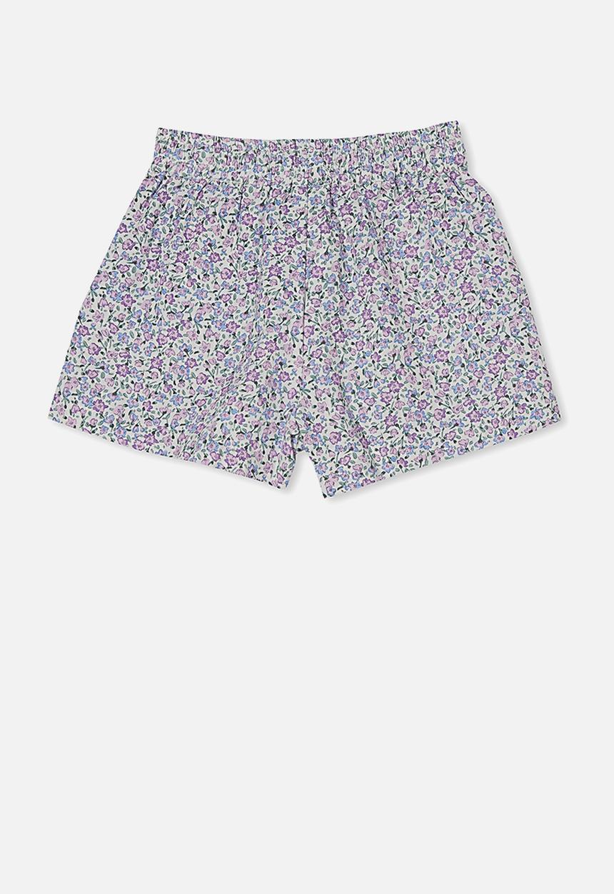 Cotton On - Kelsie short - vanilla/blue torquay ditsy floral