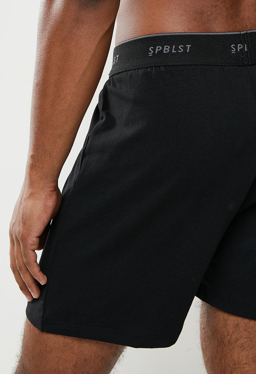 Superbalist - 2 Pack kris knit boxers - black