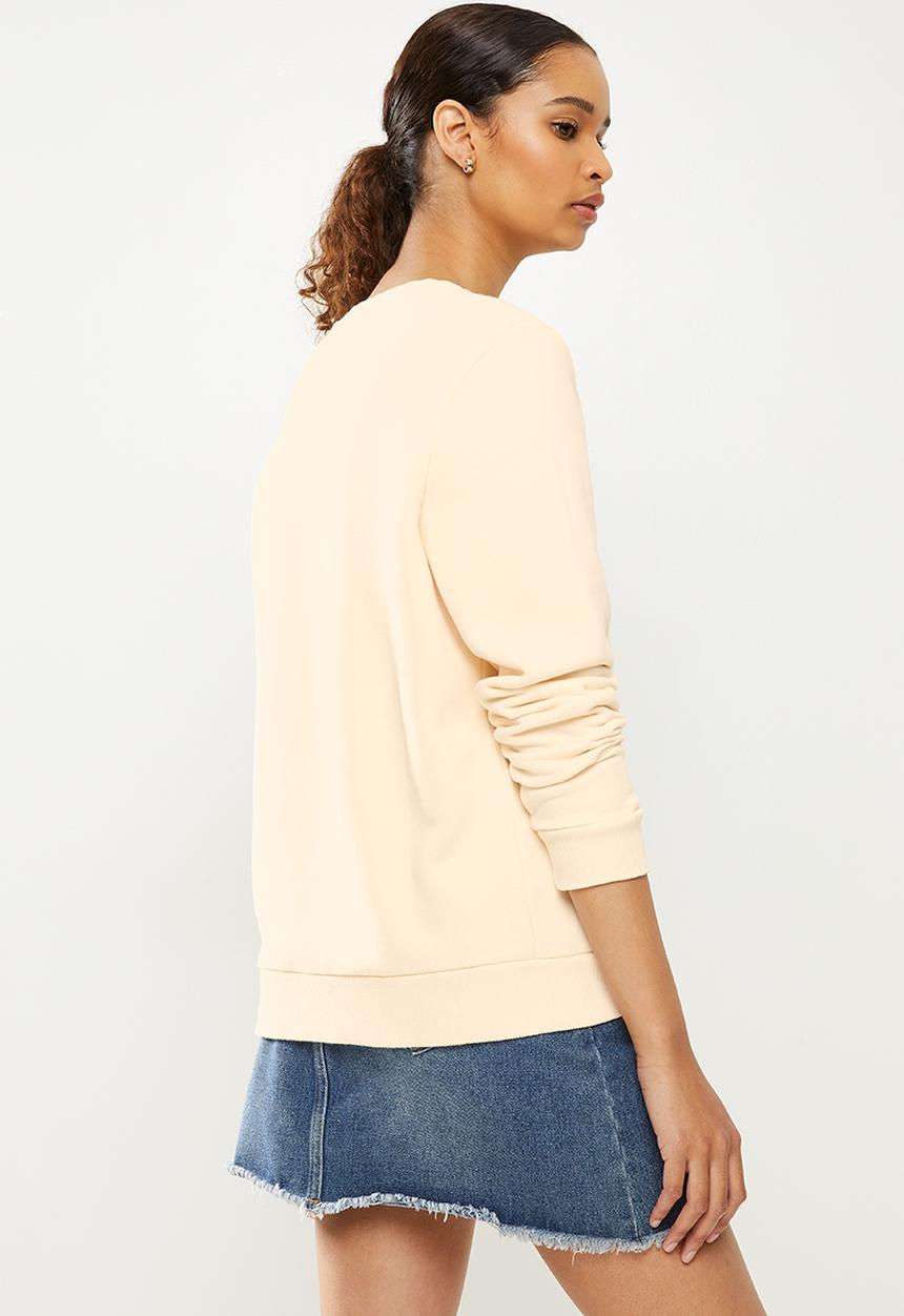 Superdry. - Real oversized sweat - stone