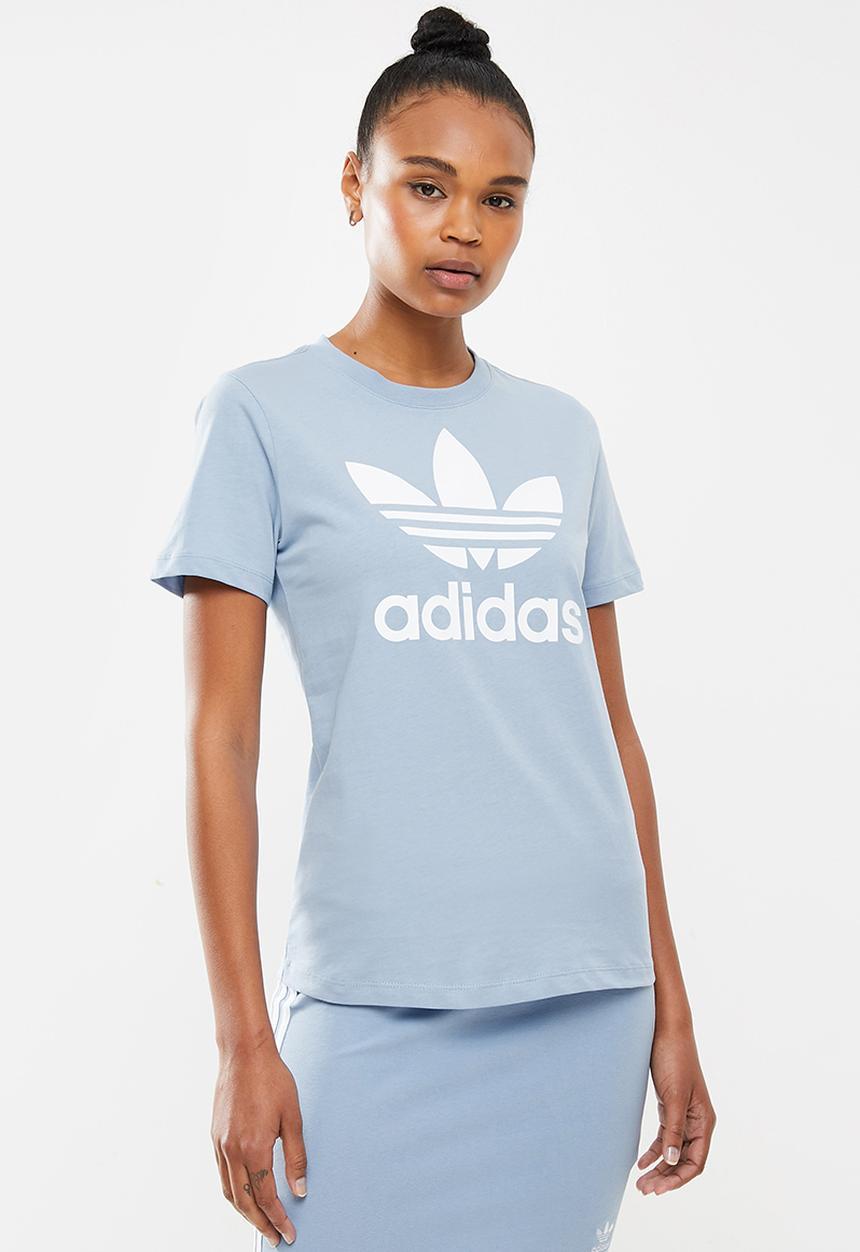 adidas Originals - Trefoil short sleeve tee - ambient sky