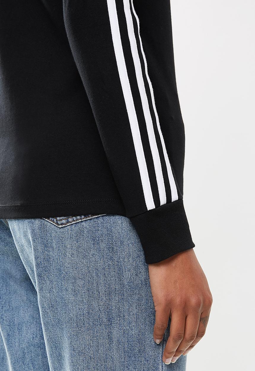 adidas Originals - 3 Stripes long sleeve tee - black
