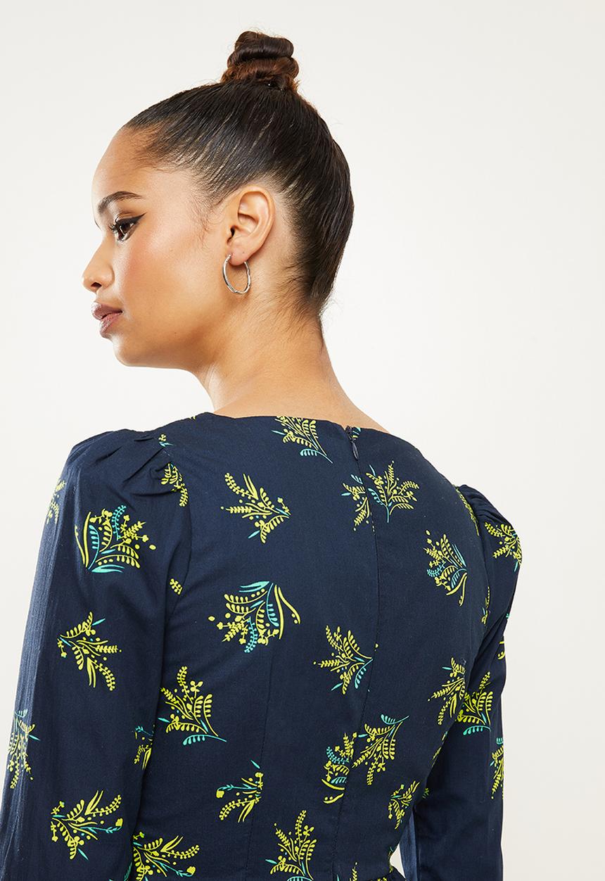 Glamorous - Bouquet dress - navy