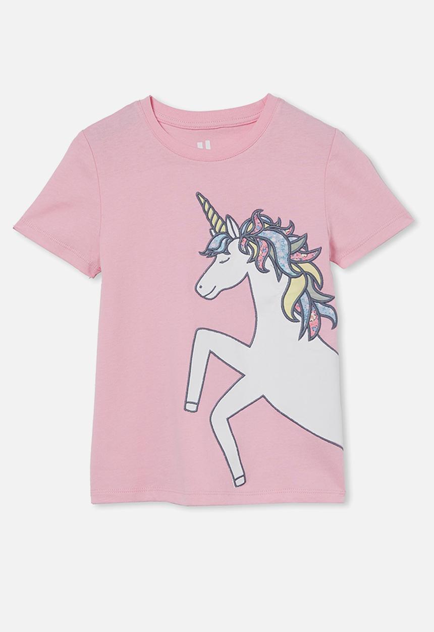 Cotton On - Stevie short sleeve embellished tee - pink