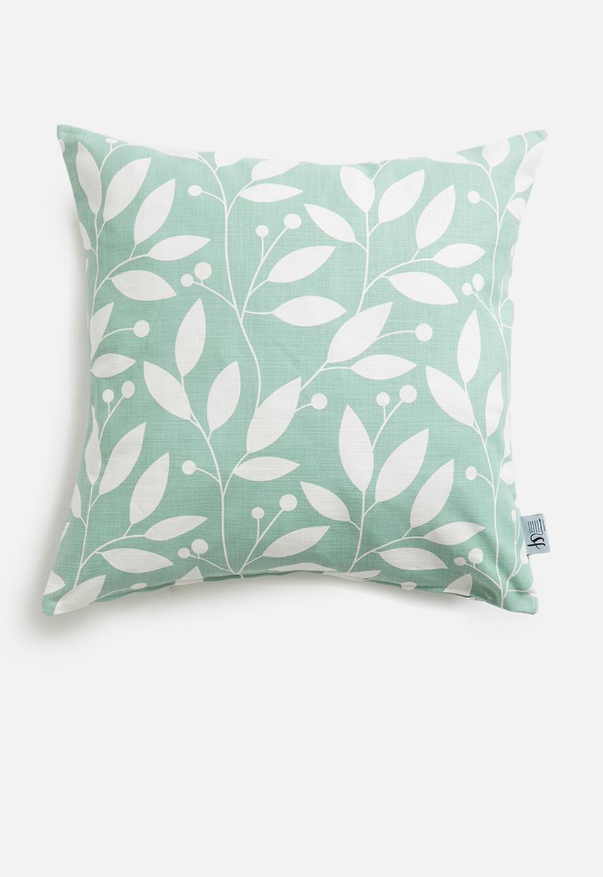 Sixth Floor - Vision printed cushion cover - sky & white