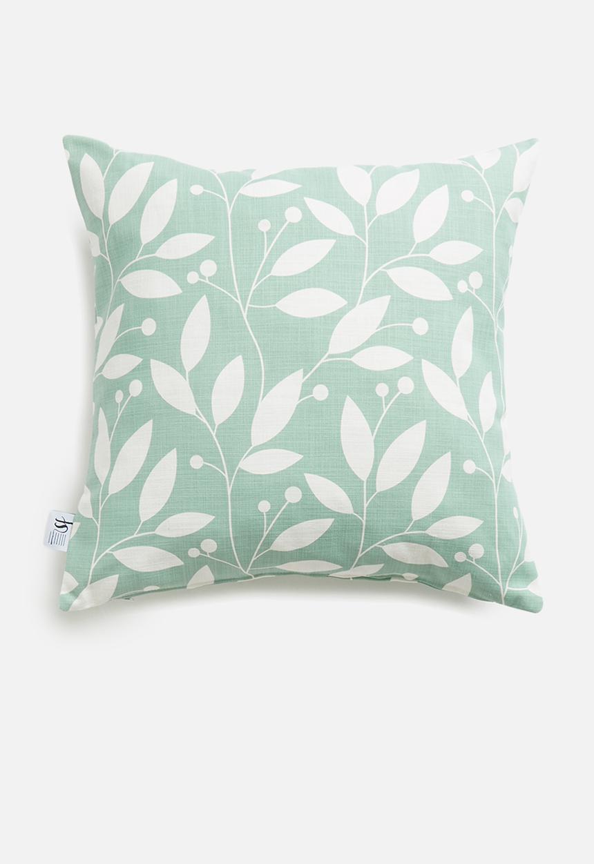 Sixth Floor - Vision printed cushion cover - sky & white