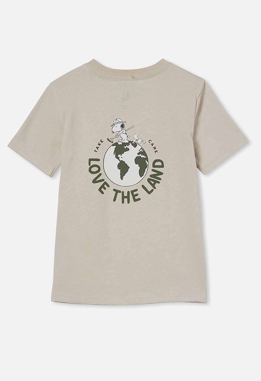 Cotton On - Co-lab short sleeve tee - lcn pea rainy day