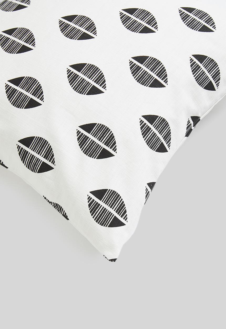 Sixth Floor - Etch printed cushion cover - black & white