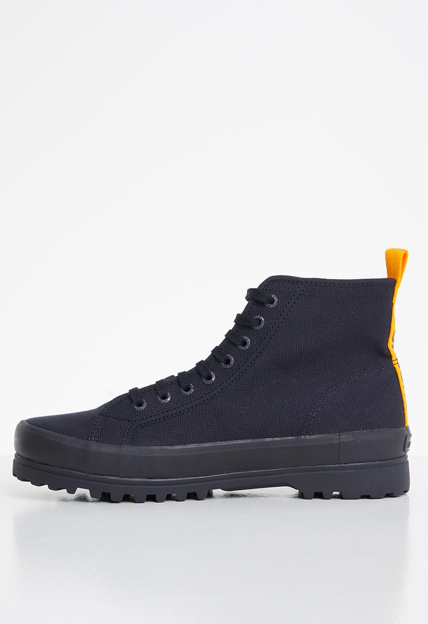 SUPERGA - 2341 tape alpina tape boot - aew - navy / sunflower yellow