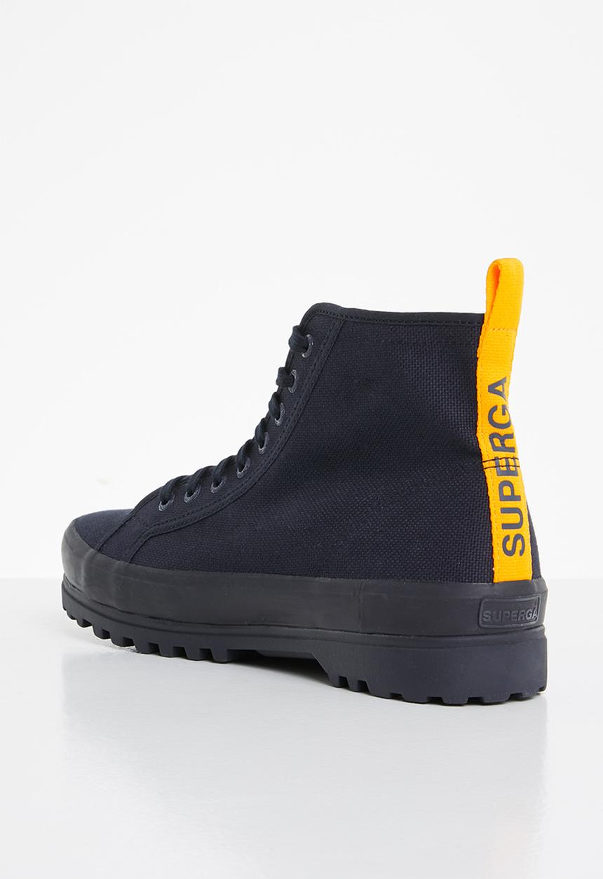 SUPERGA - 2341 tape alpina tape boot - aew - navy / sunflower yellow
