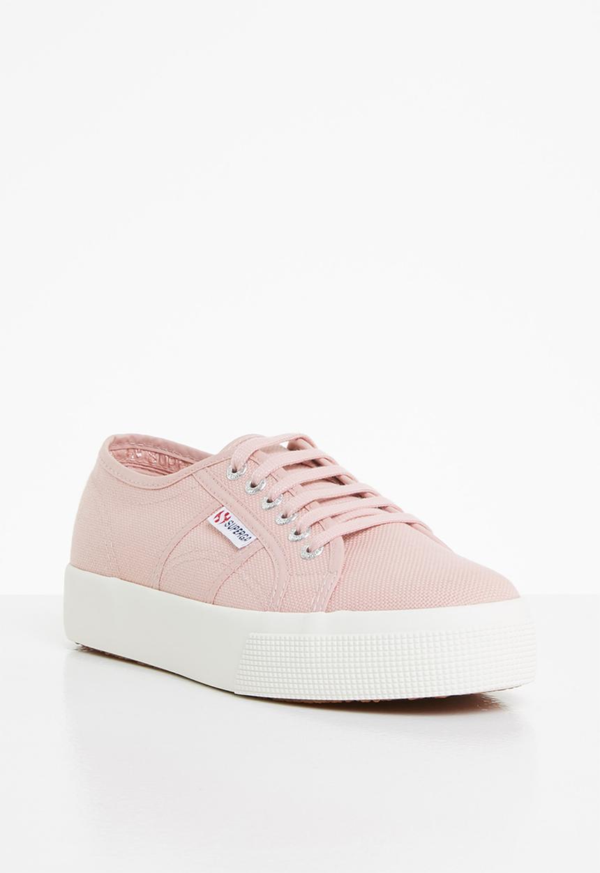 SUPERGA - 2730 cotu  classic mid  platform - ab4 pink smoke f avorio