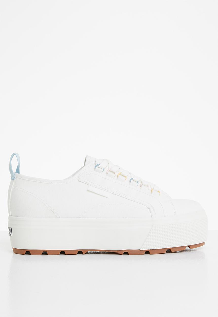 SUPERGA - 2790 tank colourful  platform tank colour  - a3m white avorio multi