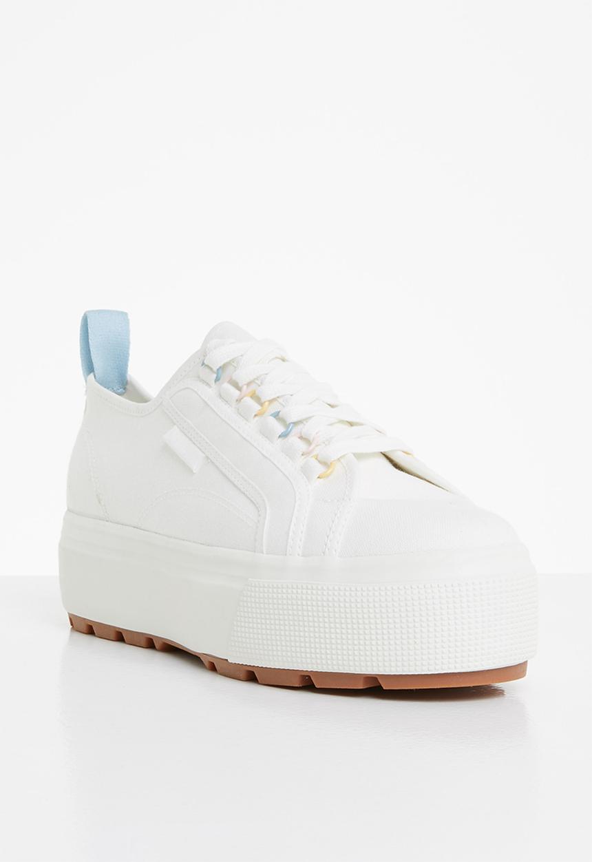 SUPERGA - 2790 tank colourful  platform tank colour  - a3m white avorio multi