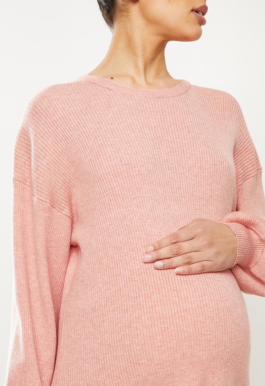 Cotton On - Maternity friendly ultimate pullover - dusty pink marle