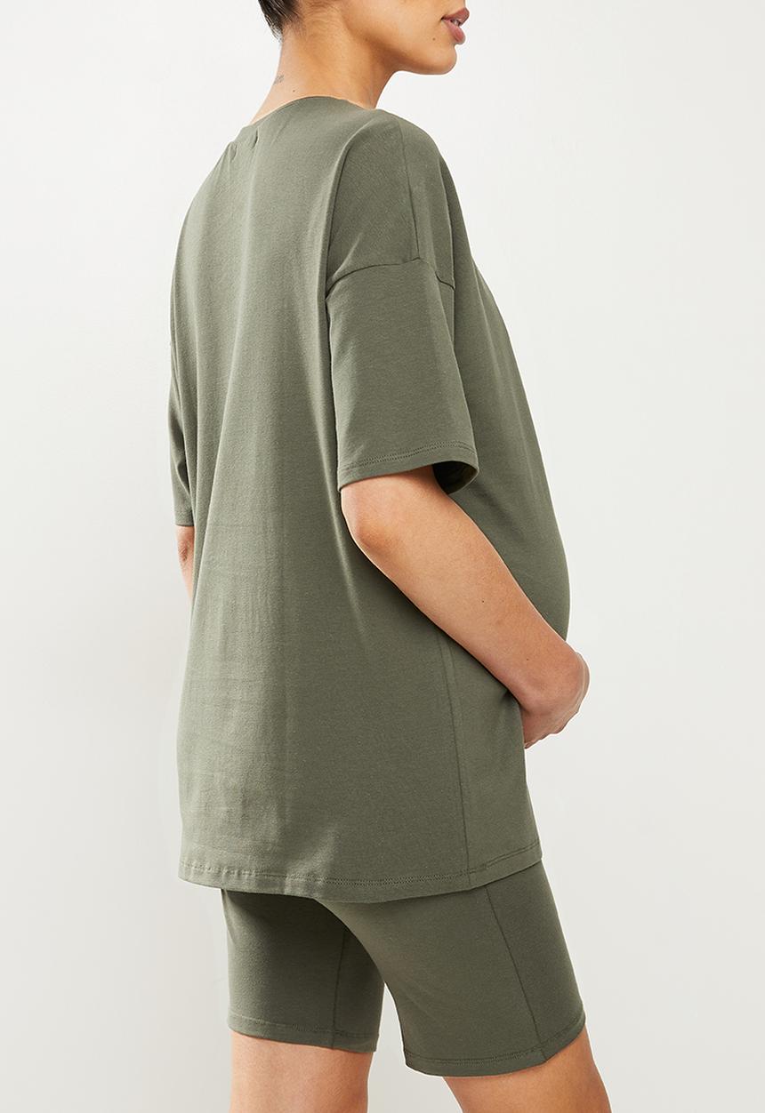 Superbalist - Cotton boxy tee - light olive