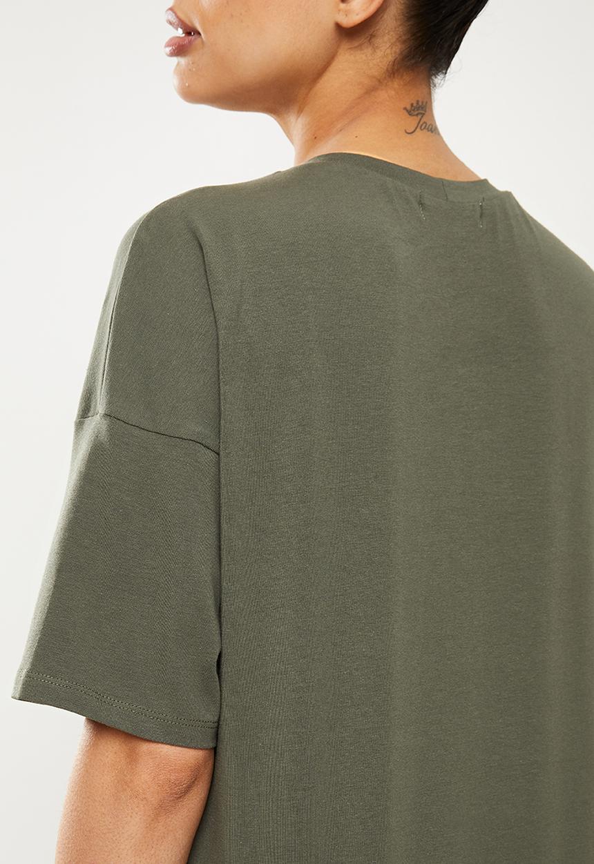 Superbalist - Cotton boxy tee - light olive