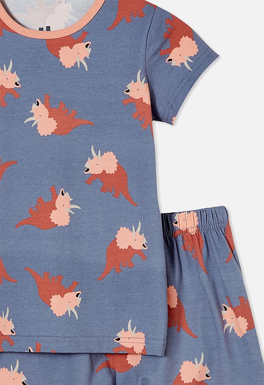 Cotton On - Hudson short sleeve pyjama set - dino party