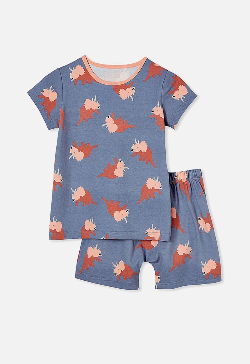 Cotton On - Hudson short sleeve pyjama set - dino party