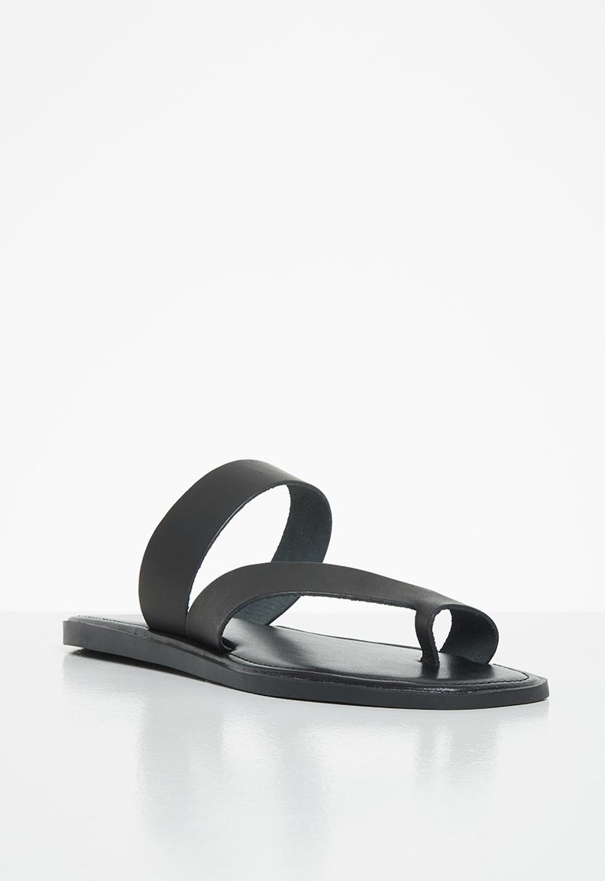 Superbalist - Jessie leather slide - black