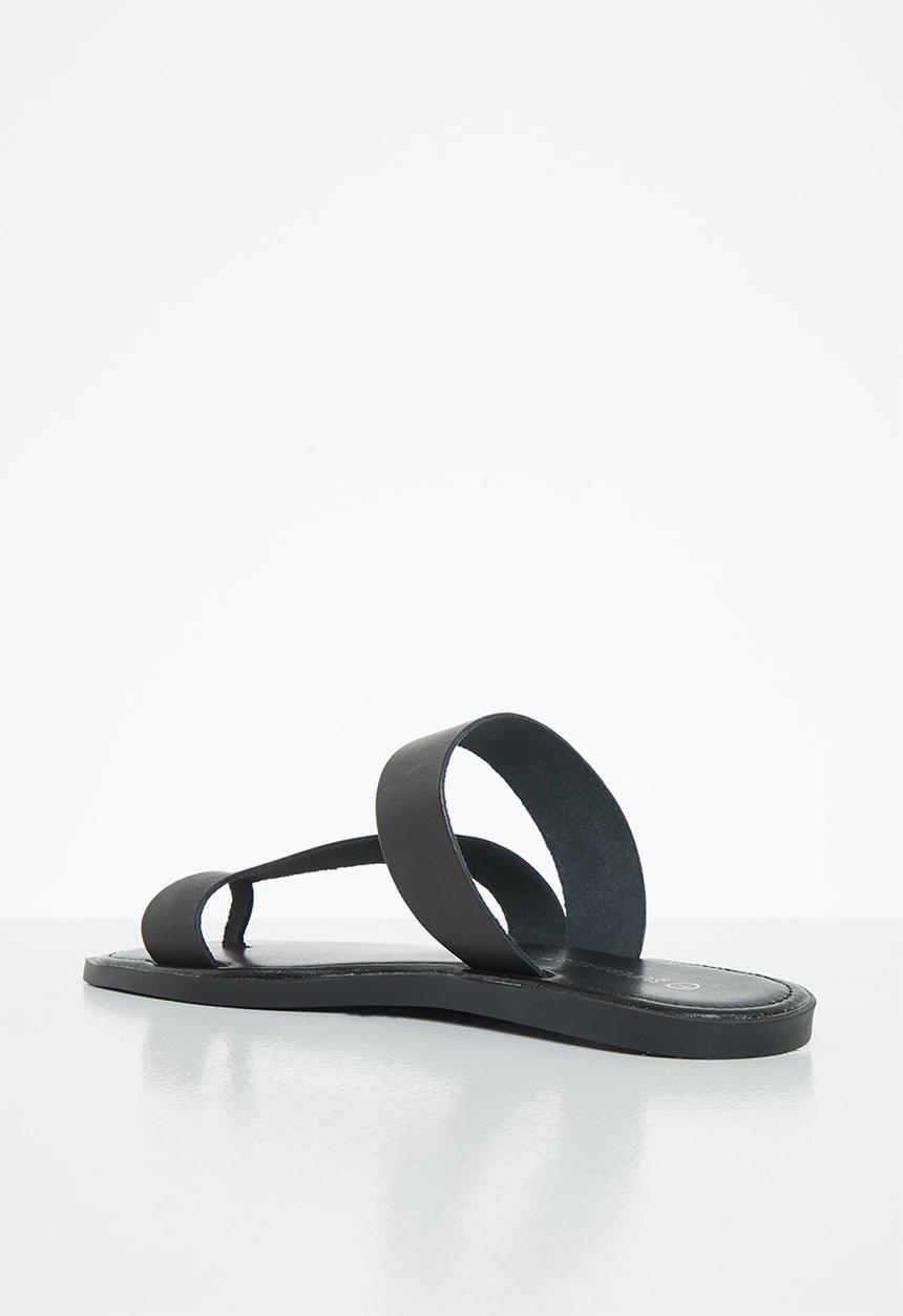 Superbalist - Jessie leather slide - black